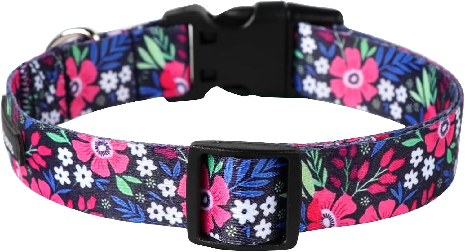 Maca Bates – Collar de primavera para perro con diseño de flores, para niñas y niños, hembra, macho, para Perros, Chihuahua, Pitbull, regalo de