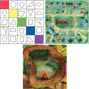 TTS Oti-Bot, Loti-Bot y Pro-Bot – Tapete educativo para niños, incluye 1 alfombrilla de rally, 1 alfombrilla de formas y 1 alfombrilla de parque de TTS Oti-Bot, Loti-Bot y Pro-Bot – Tapete educativo para niños, incluye 1 alfombrilla de rally, 1 alfombrilla de formas y 1 alfombrilla de parque de