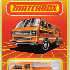 Matchbox Volkswagens Transporter Crew Cab 224 (naranja) Matchbox Volkswagens Transporter Crew Cab 224 (naranja)