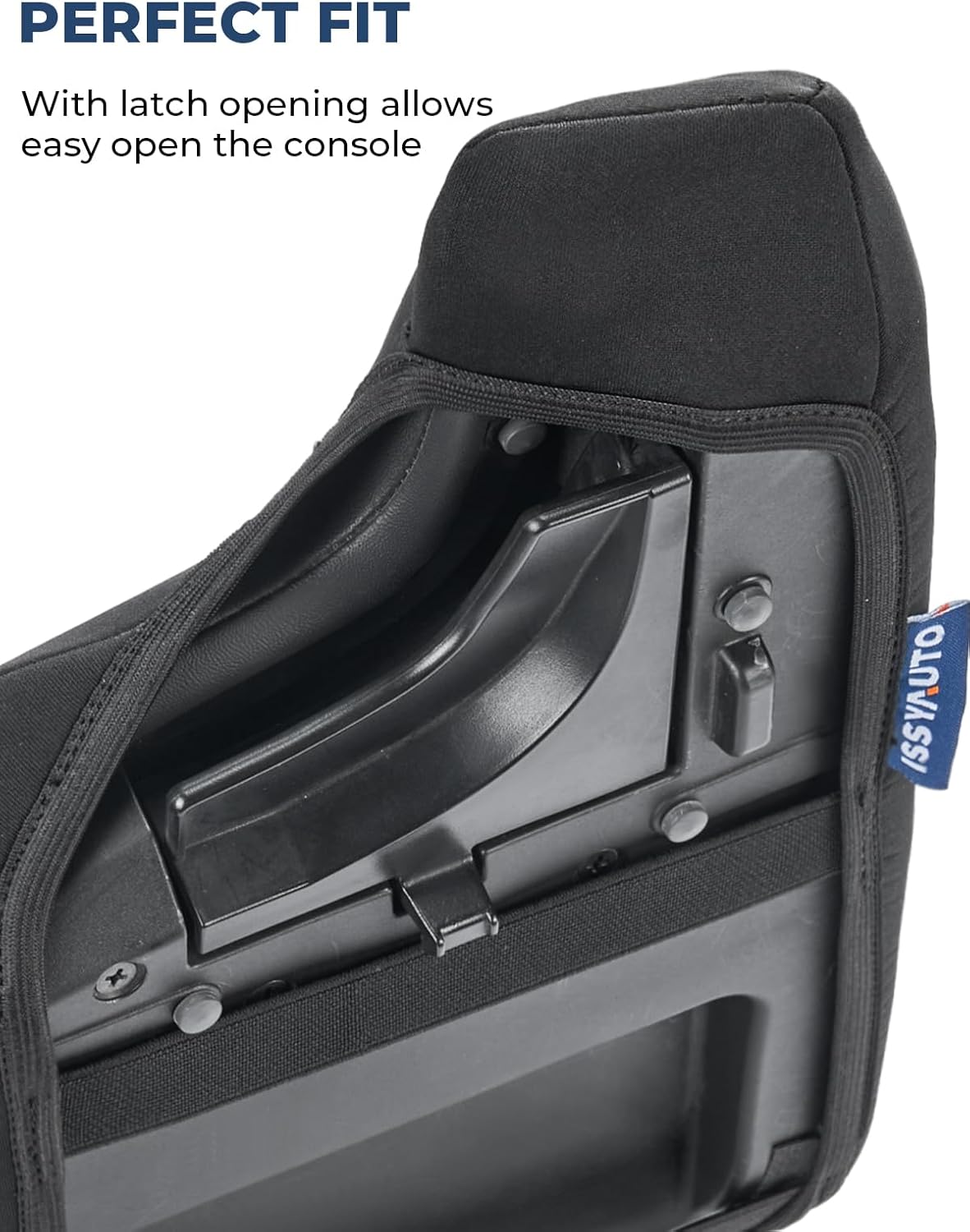 ISSYAUTO Funda de consola central compatible con Subaru Crosstrek 2018-2023Impreza 2017-2023, cubierta de tapa de reposabrazos de neopreno para