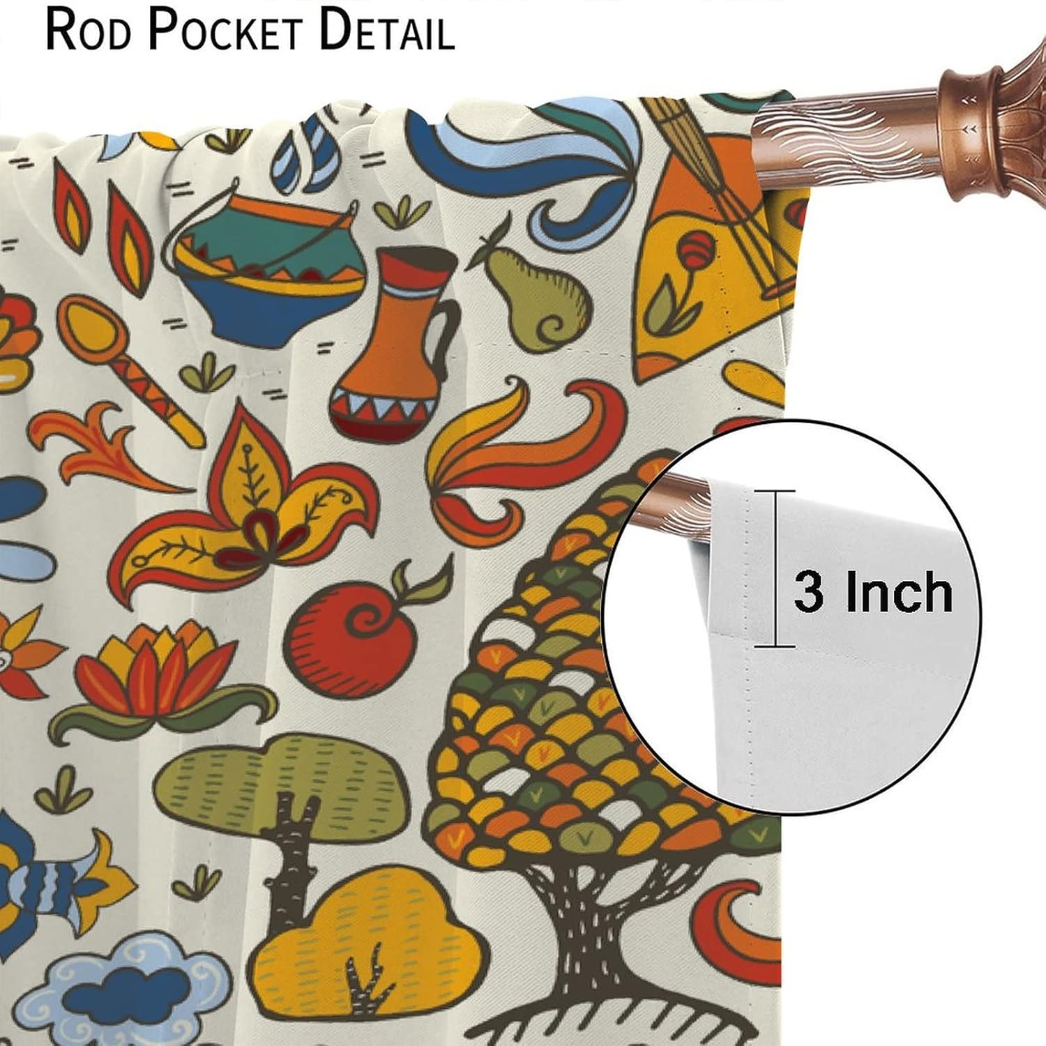 Cortinas de ventana de pollo, ventanas de cocina, sala de estar, dormitorio, cafetería, gallo de granja, pollo, girasol, estilo pastoral, flores y