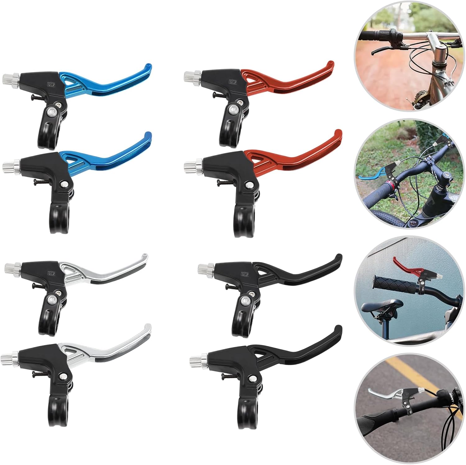 HuaShuani 1 par de palanca de freno de bicicleta, manillar universal de aleación de aluminio, bicicleta de montaña, bicicleta para niños, bicicleta
