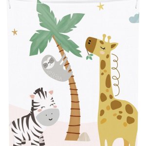 Clastyle Cesto de guardería de animales de la selva, león, zorro, elefante, arco iris, ropa sucia, juego de ropa sucia, para ropa sucia, jirafas Clastyle Cesto de guardería de animales de la selva, león, zorro, elefante, arco iris, ropa sucia, juego de ropa sucia, para ropa sucia, jirafas