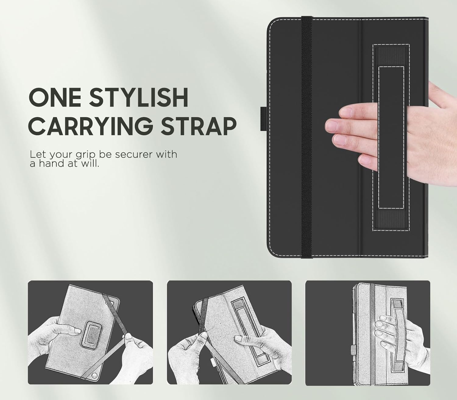 MoKo – Funda para tablet Kindle Fire HD 10 y 10 Plus (11. generación, versión 2021), diseño delgado y plegable con función de encendido y apagado