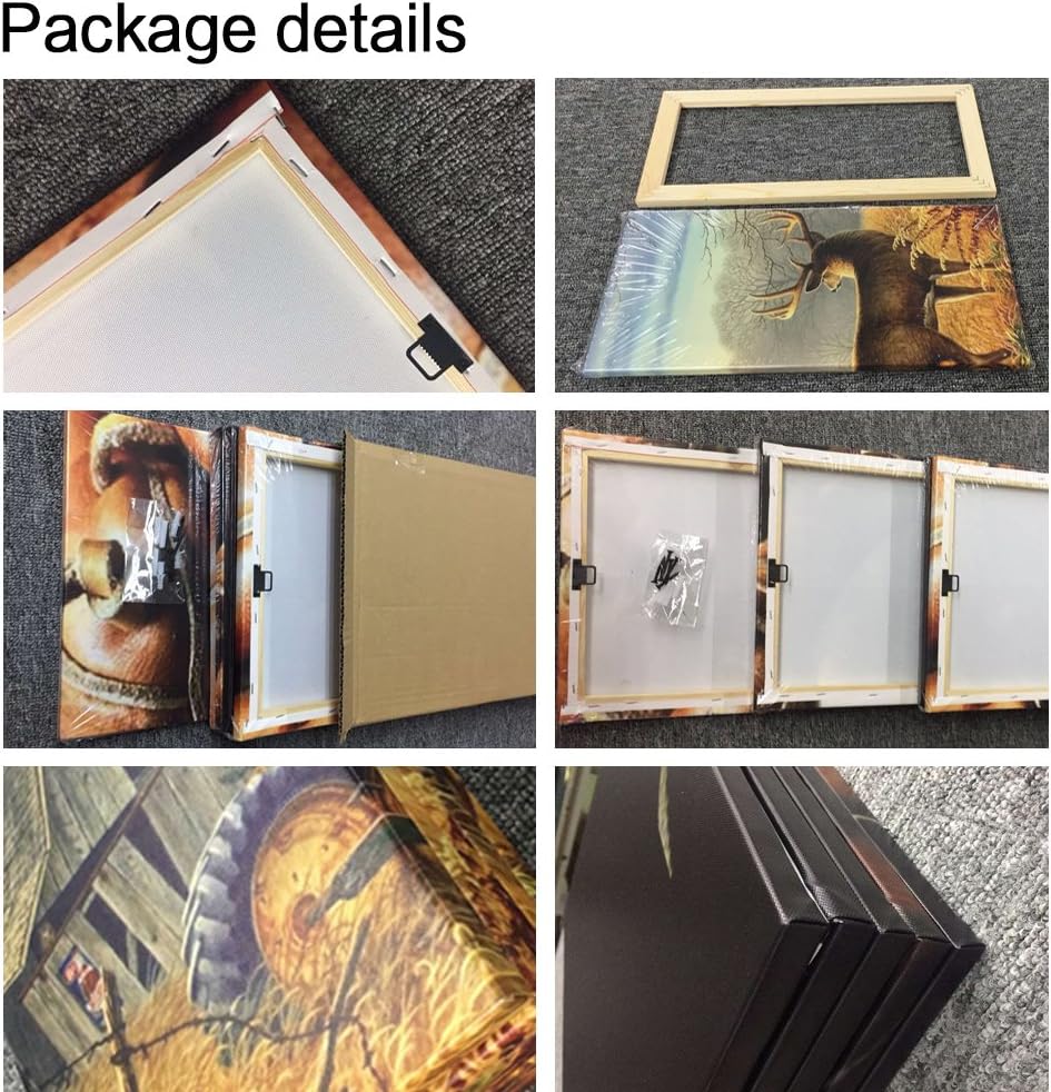 TUMOVO Obra de arte moderna multipanel, imágenes de salón de belleza para sala de estar, lienzo de pared para mujer, arte de pared de peluquería