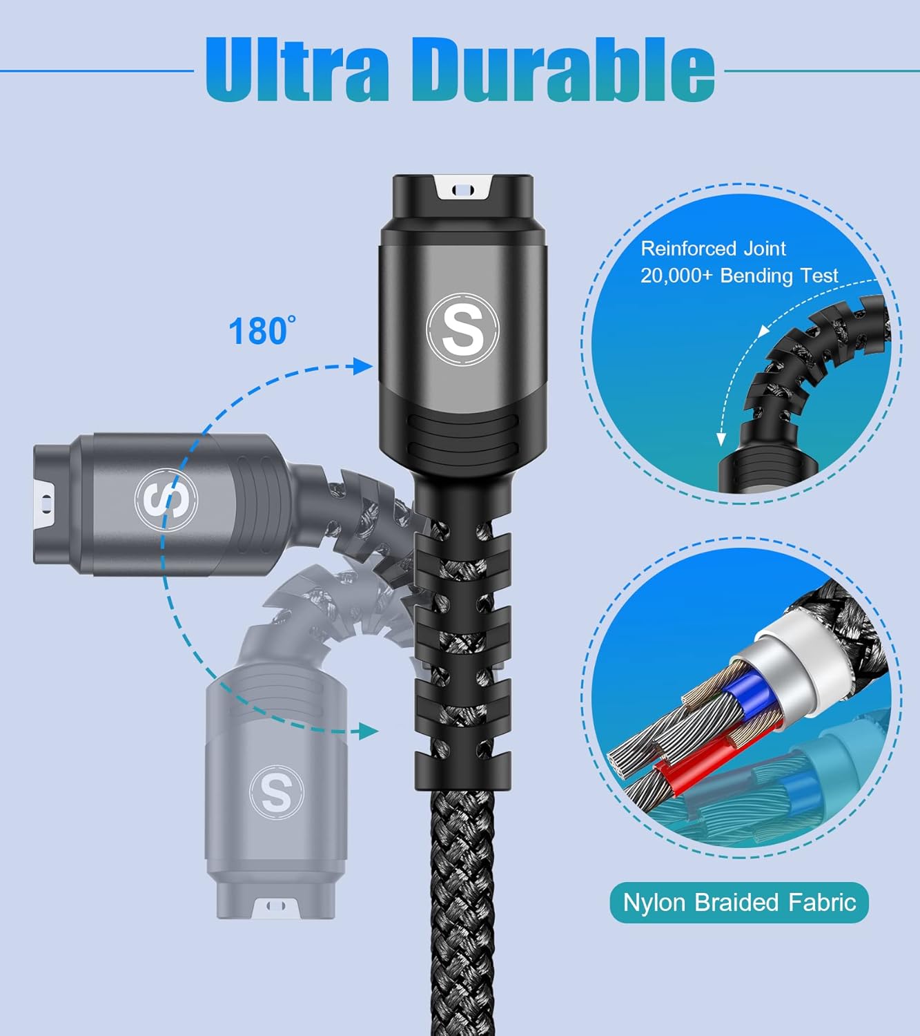 Cable de carga Garmin Watch de 4 pies compatible con Garmin Fenix 5 5S 5X 6 6S 6X Plus Pro 7 7S 7X, Forerunner 945 45 45S 245 Music, Approach S10