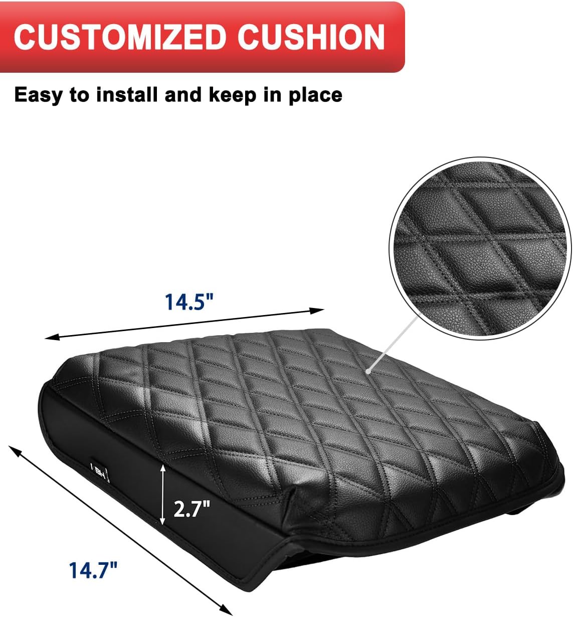 KBH Funda para reposabrazos de consola central para Chevy Chevrolet Silverado, GMC Sierra 2020-2023, Tahoe, Suburban, Yukon 2021-2023, piel