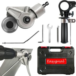 EASYGNAL Cortador de placa de taladro eléctrico, accesorio de taladro de chapa, accesorio de taladro de metal DIY, cuchillo de chapa para cortar EASYGNAL Cortador de placa de taladro eléctrico, accesorio de taladro de chapa, accesorio de taladro de metal DIY, cuchillo de chapa para cortar