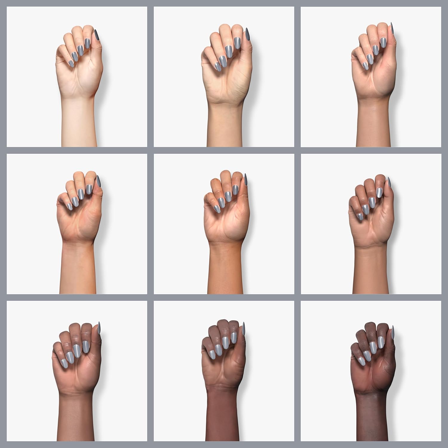 Sally Hansen – Color de uñas de manicura de salón completo, blanco a negro