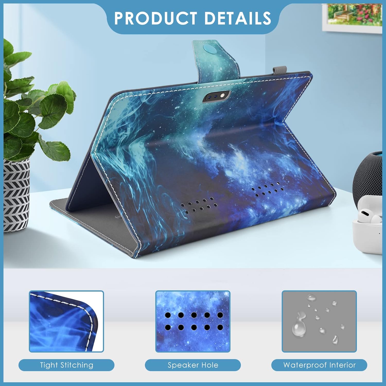 DETUOSI Funda para tablet de 10,1 pulgadas para Dragon Touch Notepad K10, YELLYOUTH 10.1, DigiLand 10.1, Hoozo 10.1, Pritom 10.1, Winsing 10.1,