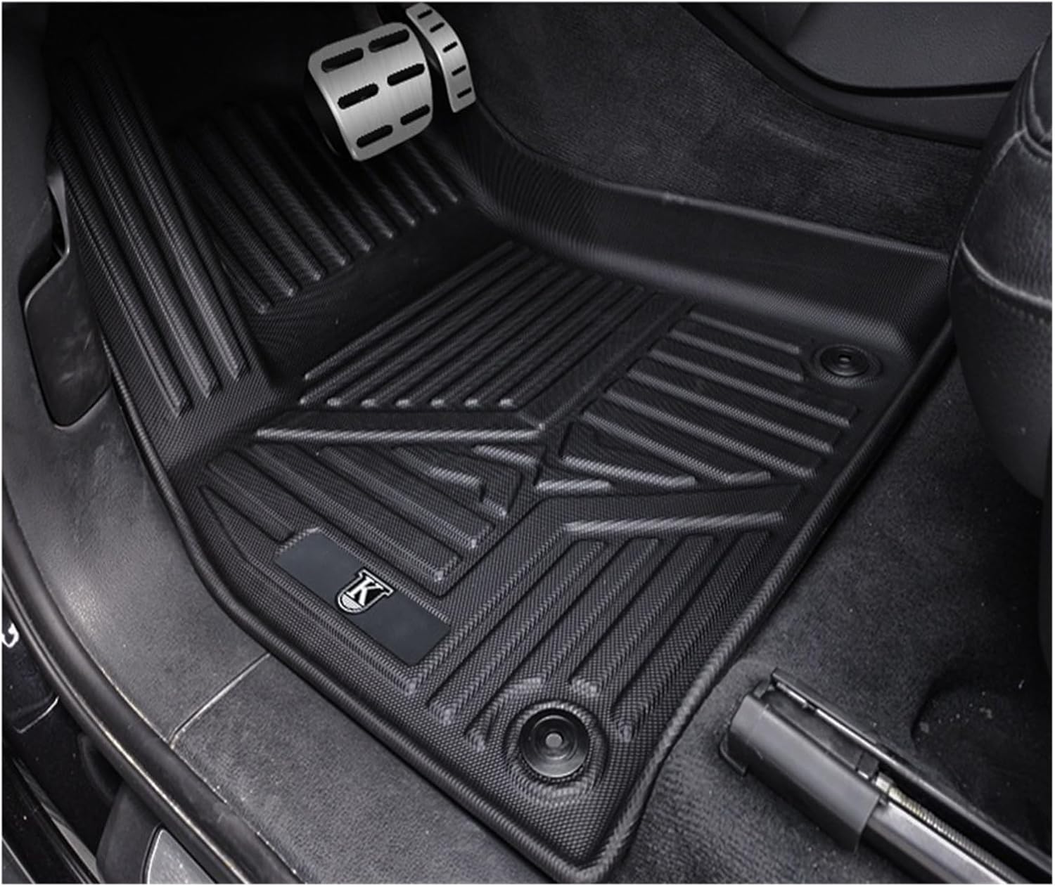 Tapete de piso de coche compatible con Volvo XC90 7 S90 XC40 V60 XC60 S60 TPE de goma termoplástica impermeable totalmente rodeado de la alfombrilla