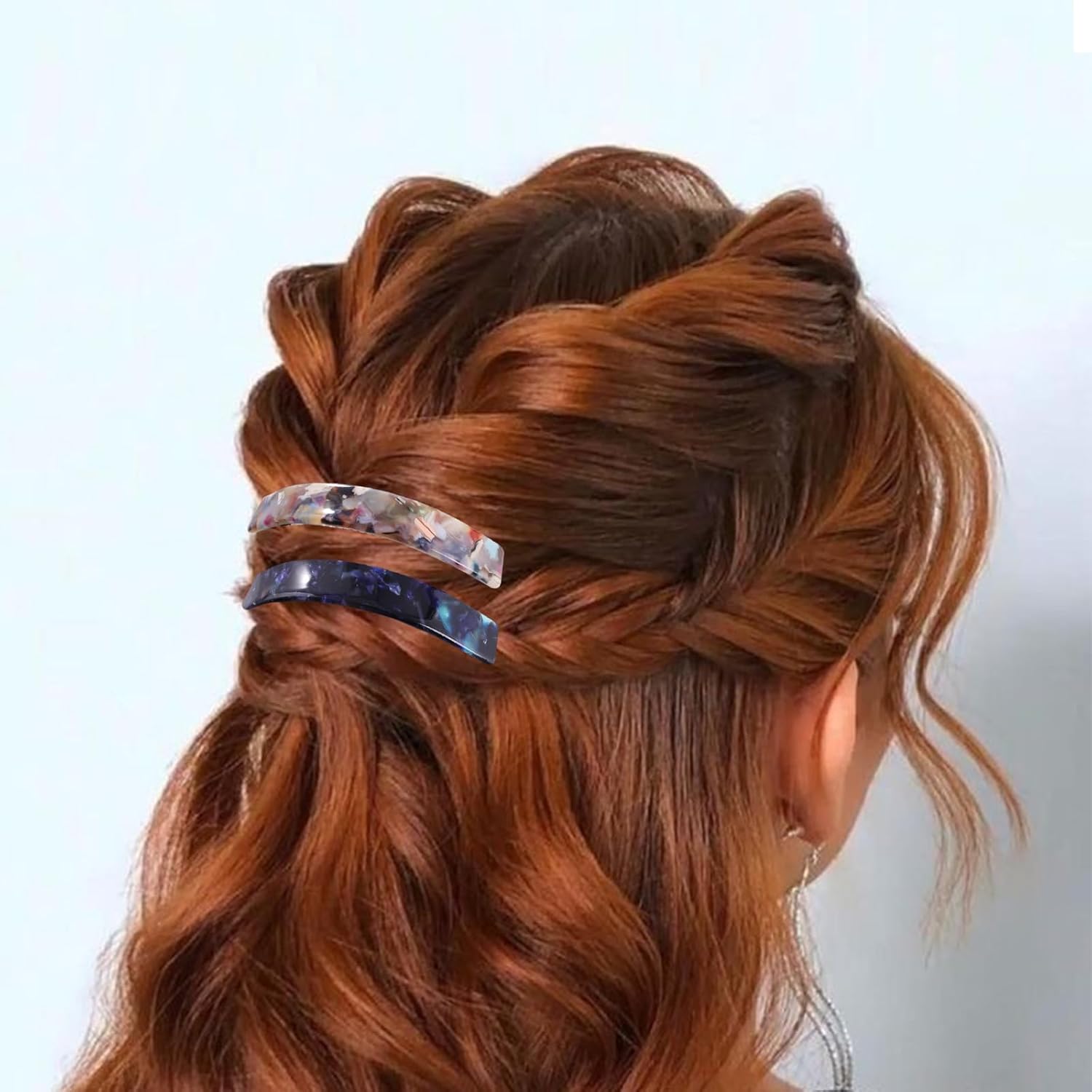 Pinza para el cabello, 6 pasadores para mujer, accesorios para el cabello de concha de tortuga, pinzas para cabello grueso, cabello largo, uso