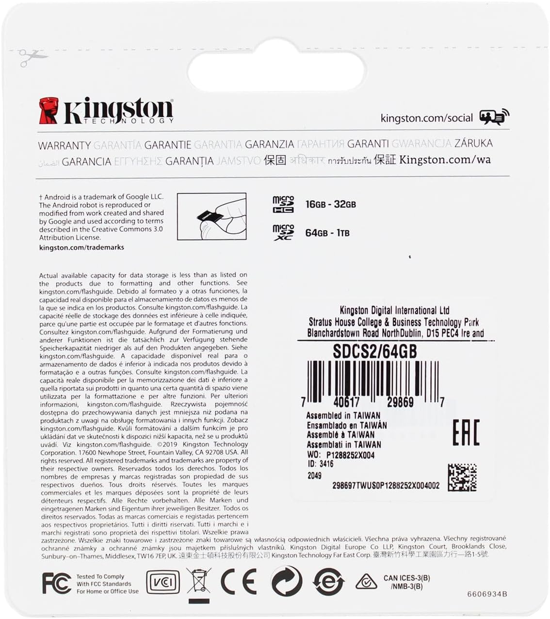 Samsung Galaxy S4teléfono celular tarjeta de memoria 32GB microSDHC tarjeta de memoria con adaptador SD