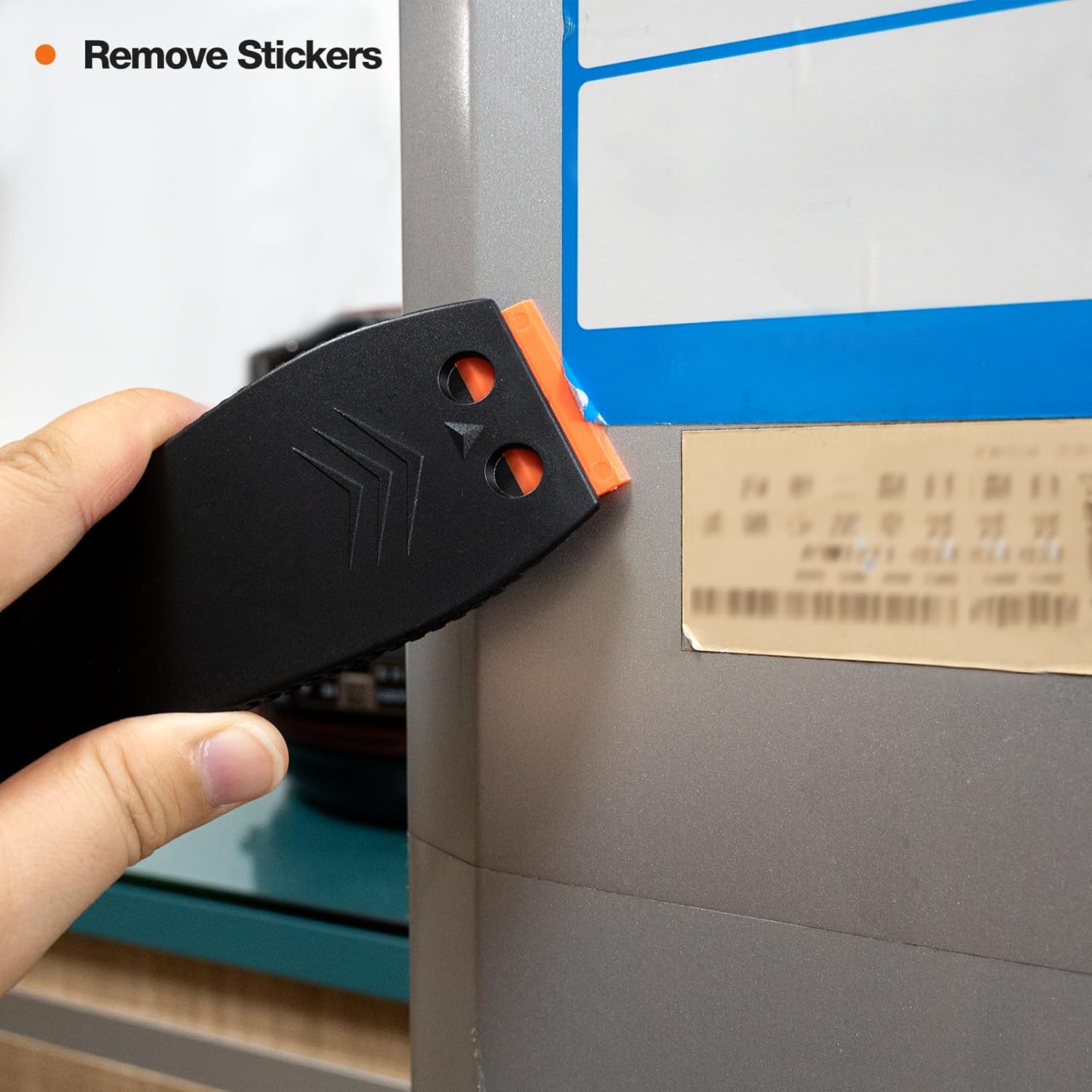 Gomake Removedor de pintura de pared de raspador de cuchilla de afeitar de plástico con cuchillas de plástico Ventana de coche de vidrio de madera