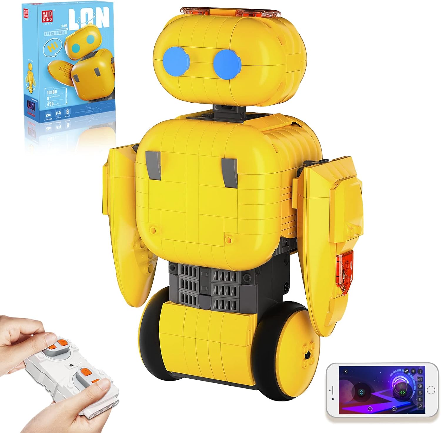 Mould King STEM Projects Robots Juguetes de construcción para niños, kit de robot RC con función de codificación simple, proyectos STEM para niños