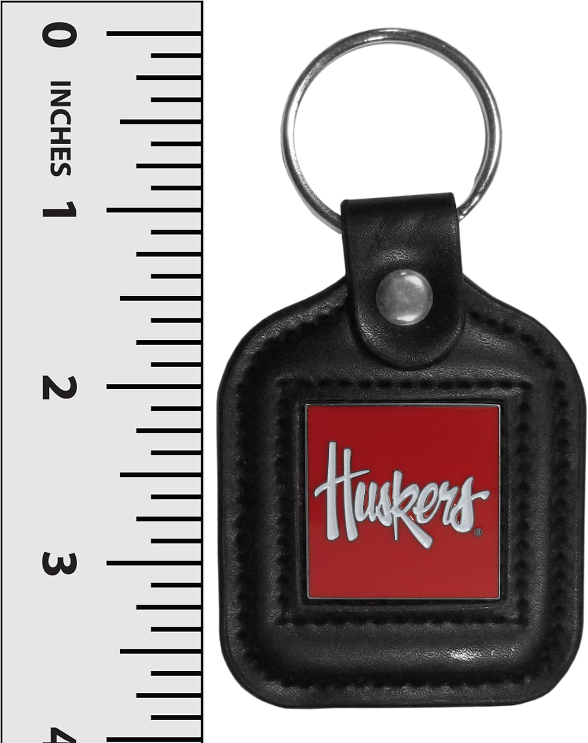 Siskiyou NCAA unisex-adult Square Leather Key Chain