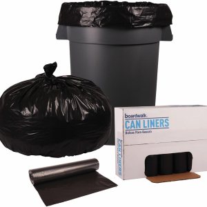 Boardwalk 526 Super Extra-Heavy Repro Can Liner, 38×58, 2 Mil, 60gal, Blk, 10 BGRL, 10 RLCT Boardwalk 526 Super Extra-Heavy Repro Can Liner, 38×58, 2 Mil, 60gal, Blk, 10 BGRL, 10 RLCT