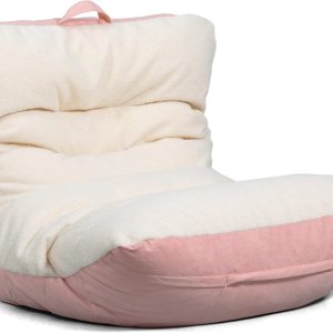 Big Joe Roma Puf, Oat Sherpa y Desert Rose, gamuza vegana, 3 pies Big Joe Roma Puf, Oat Sherpa y Desert Rose, gamuza vegana, 3 pies