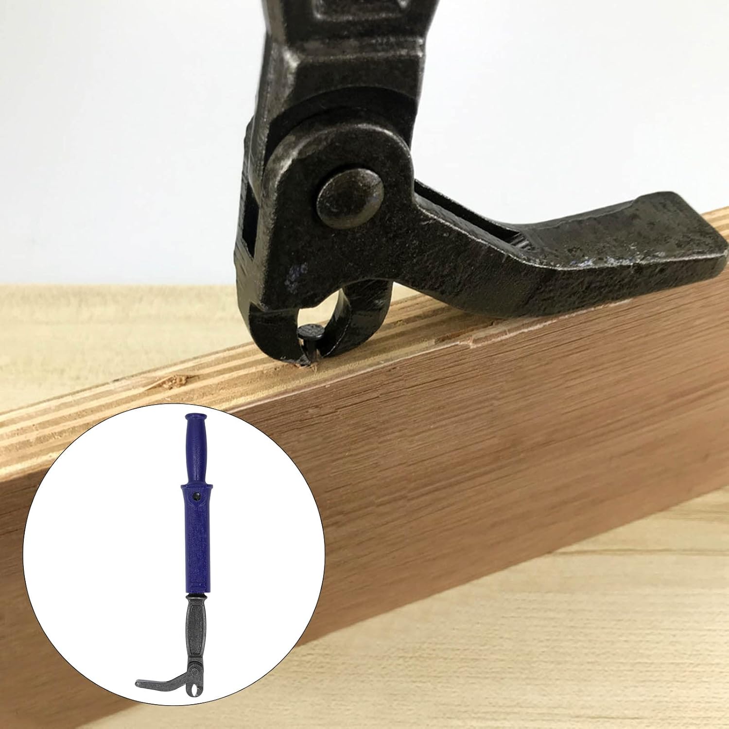 FTVOGUE Alicates para jalar clavos, herramienta de extracción de clavos, herramienta de mano de acero de alto carbono para mantenimiento de