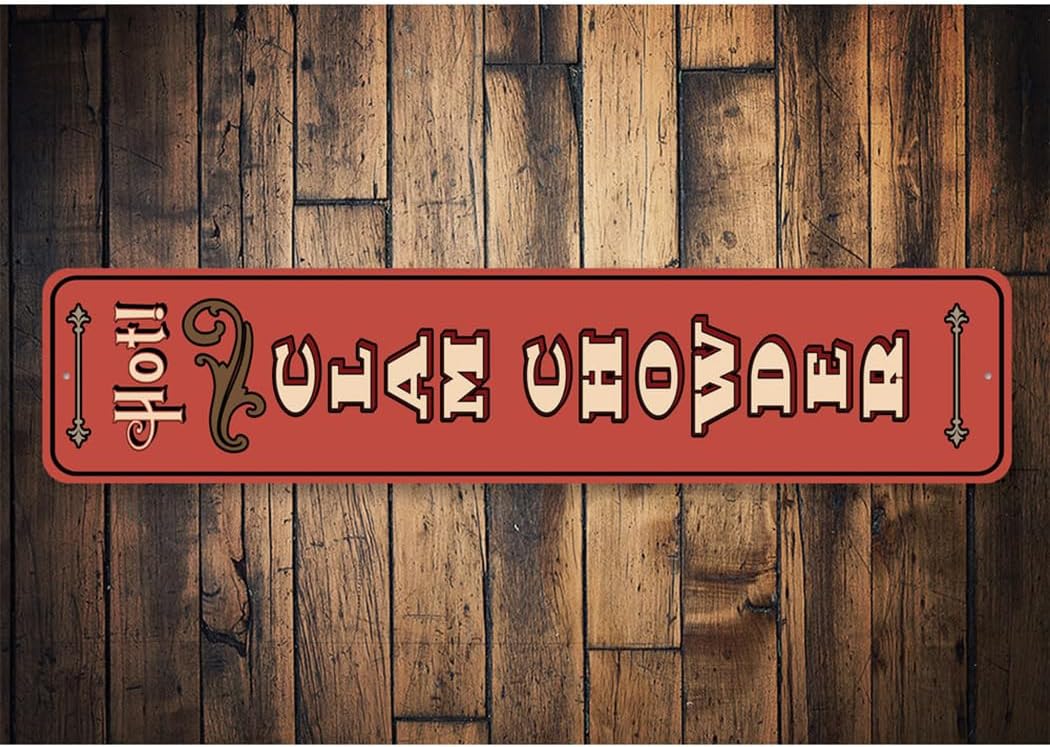 Clam Chowder Sign – 4 x 18