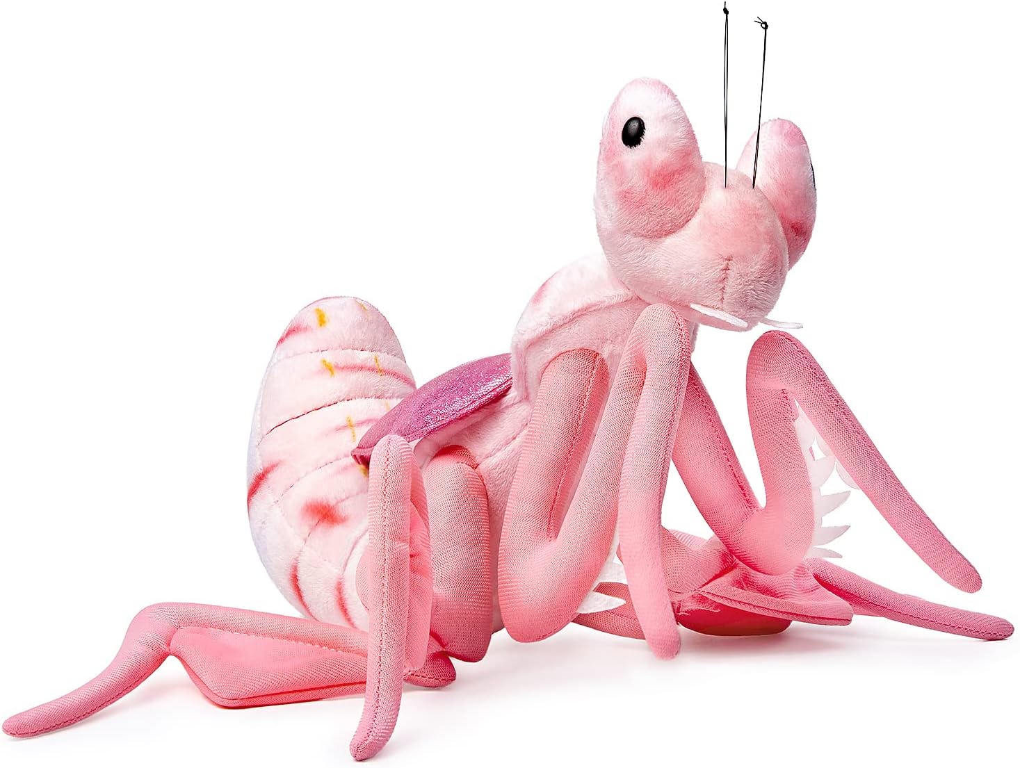 ZHONGXIN MADE Juguete de peluche de mantis rosa de simulación, 12 pulgadas, suave, realista, orquídea rezando, animales de peluche, lindos juguetes