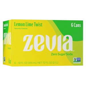 Zevia Soda Zero Calorie, Lemon Lime Twist, latas de 12 onzas (paquete de 6) Zevia Soda Zero Calorie, Lemon Lime Twist, latas de 12 onzas (paquete de 6)