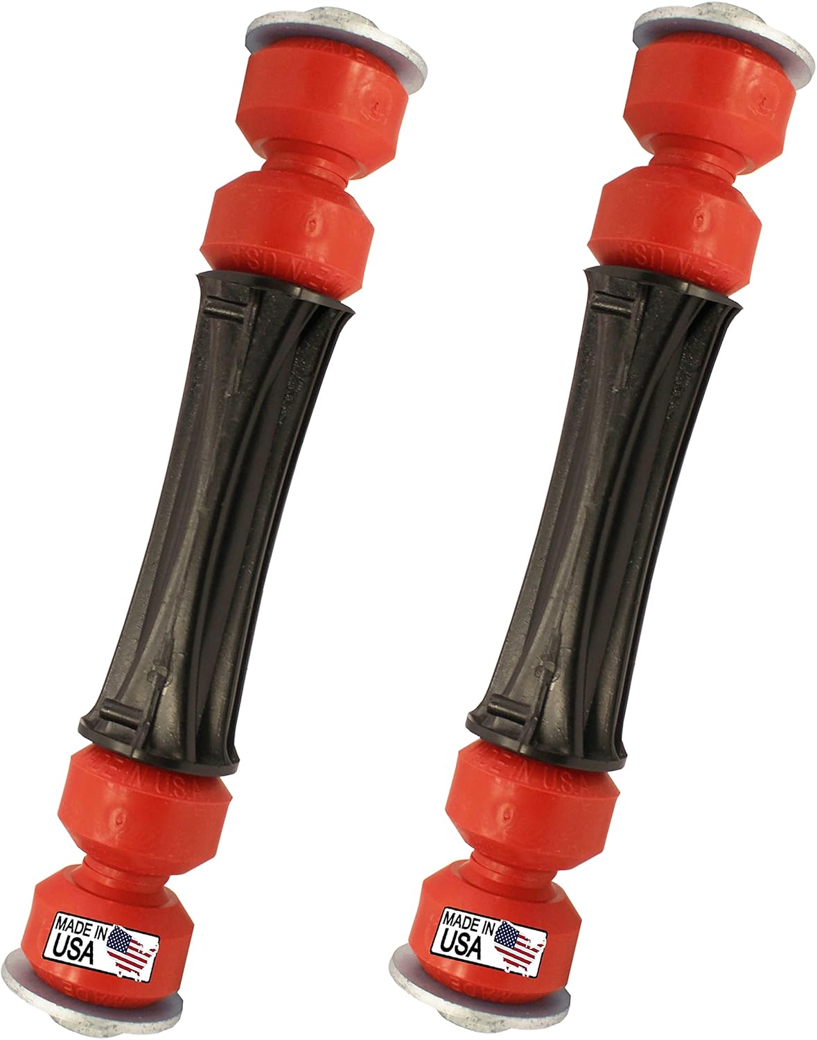 Suspension Dudes Kit de 4 eslabones estabilizadores de barra estabilizadora delantera + kit de buje extremo rojo código compatible con Escalade,