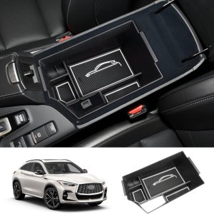 LUWU 2023 2024 Infiniti QX50 QX55 Organizador de consola central, caja de reposabrazos, organizador de reposabrazos 2018-2024 QX50 Bandeja de LUWU 2023 2024 Infiniti QX50 QX55 Organizador de consola central, caja de reposabrazos, organizador de reposabrazos 2018-2024 QX50 Bandeja de