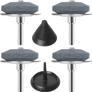 4 afiladores de cuchillas para cortacésped, afilador universal multiafilado para cortacésped para cualquier taladro eléctrico, taladro manual y 4 afiladores de cuchillas para cortacésped, afilador universal multiafilado para cortacésped para cualquier taladro eléctrico, taladro manual y