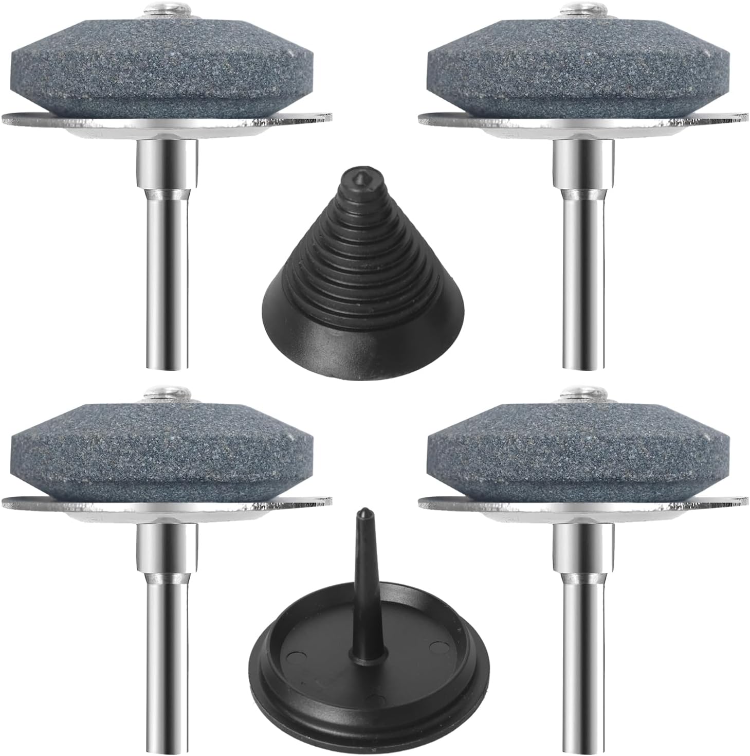 4 afiladores de cuchillas para cortacésped, afilador universal multiafilado para cortacésped para cualquier taladro eléctrico, taladro manual y