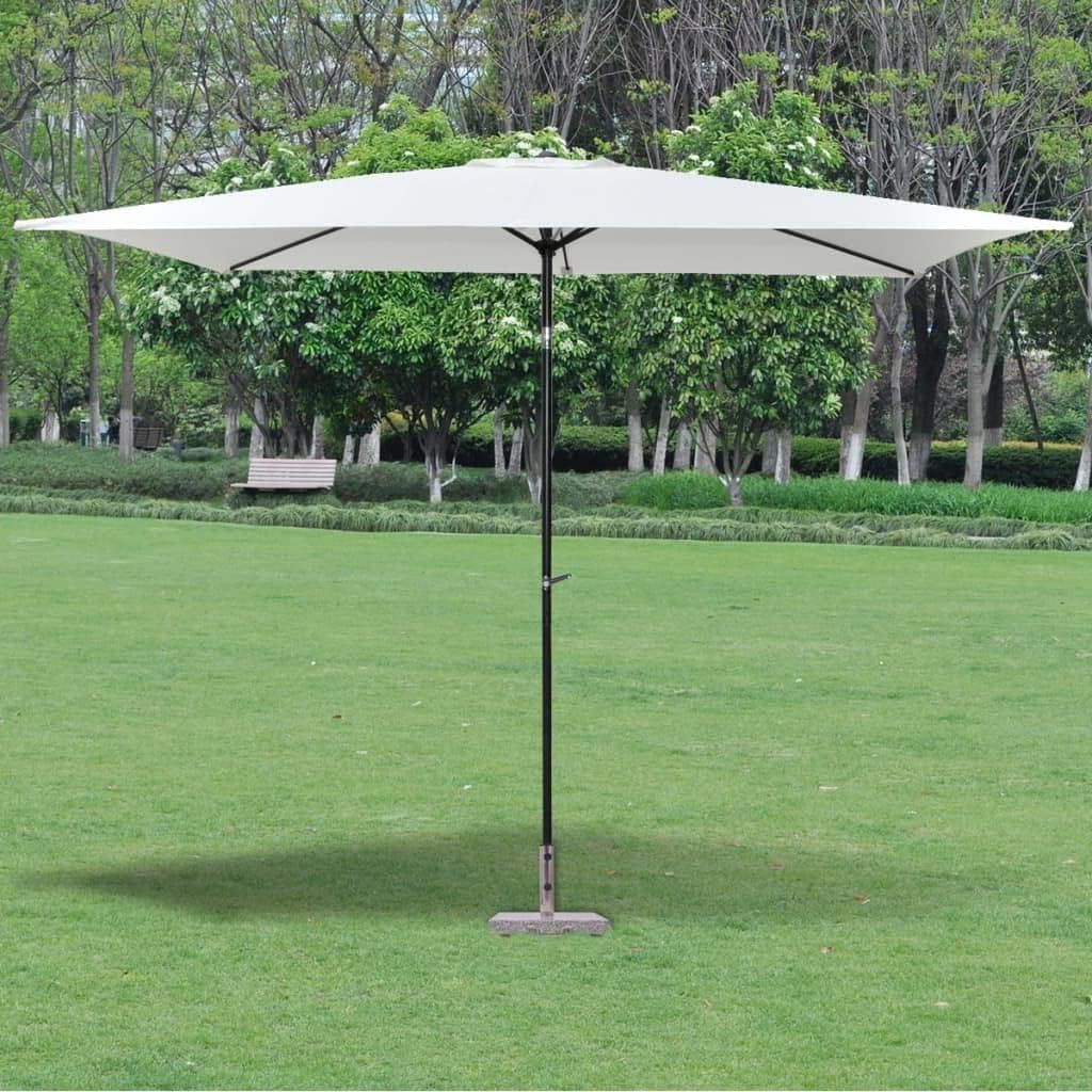 FurturHome Base cuadrada para sombrilla  Soporte de sombrilla para exteriores  Base de sombrilla para patio exterior, césped, jardín  Granito gris
