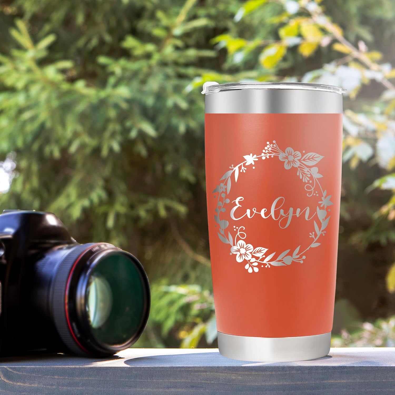 Vaso personalizado con nombre grabado, vaso personalizado de doble pared de 20 onzas con 16 diseños, regalos personalizados para Navidad,