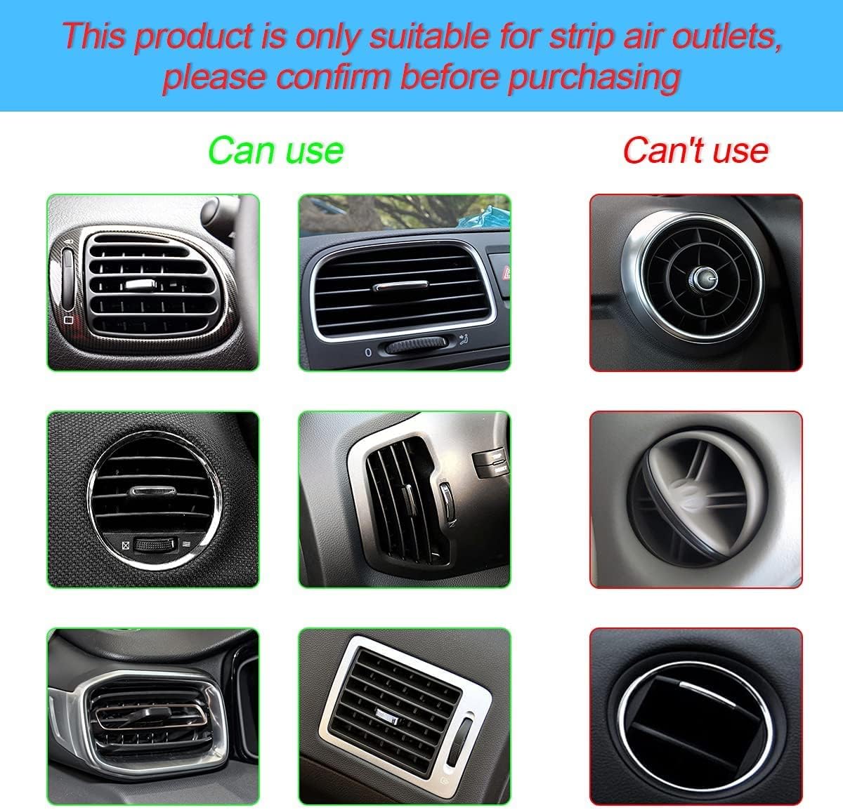 20 tiras de decoración de aire acondicionado para automóvil, tira de ajuste de salida de aire flexible, accesorios interiores de automóvil, tira de