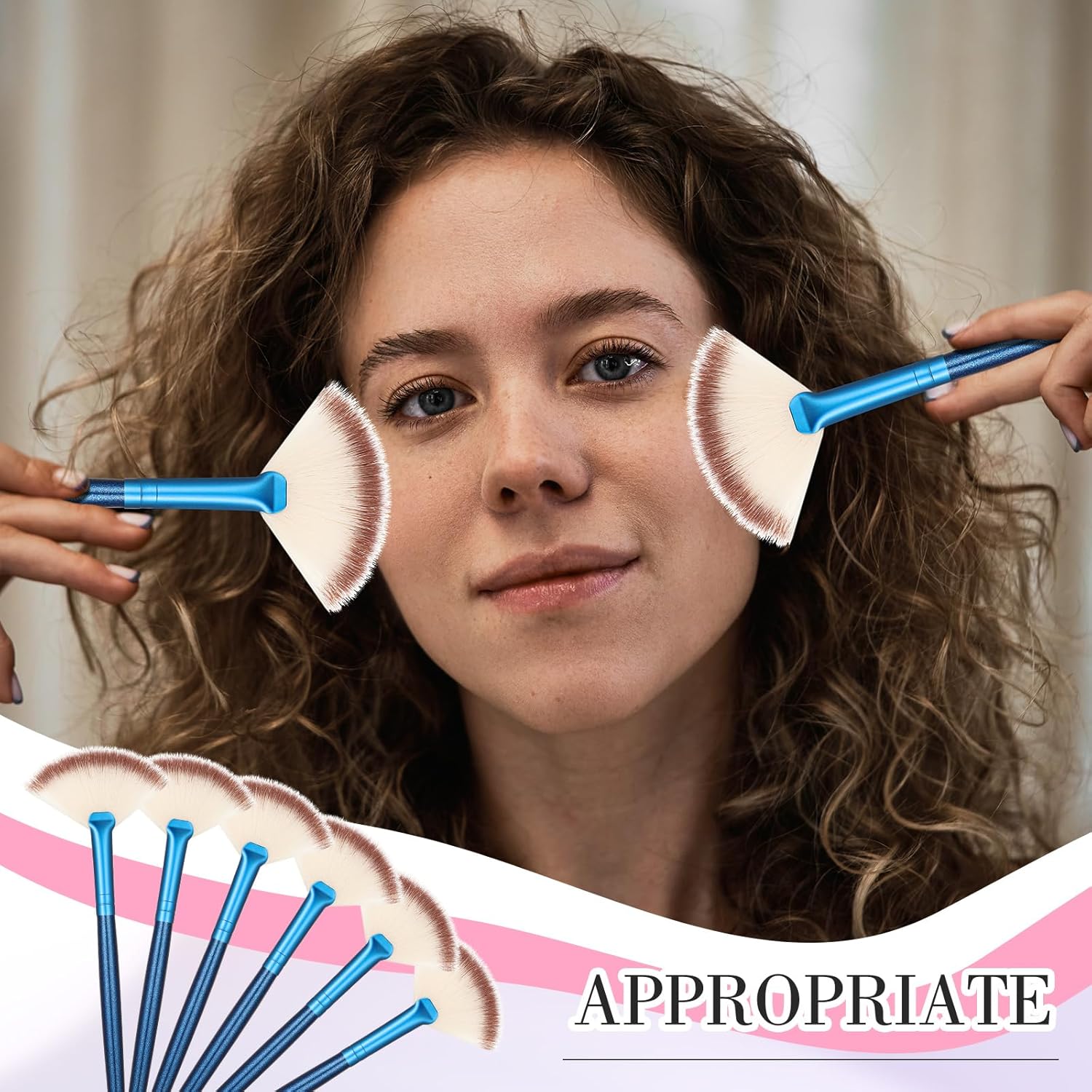 Ziliny 12 piezas de cepillo facial suave para colorete, cepillo de maquillaje, aplicador de ácido, herramientas cosméticas multiuso para máscara de