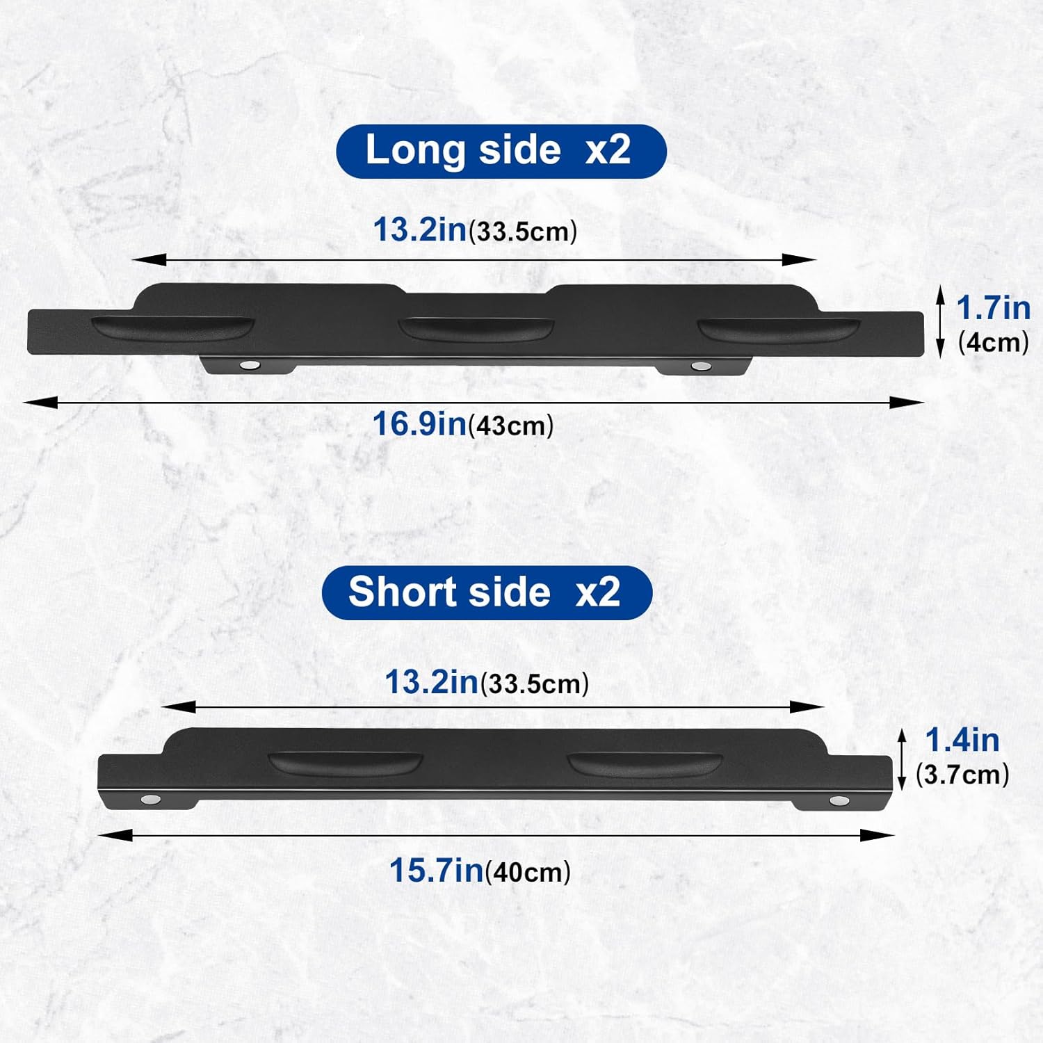 Blackstone Wind Guard YFbrite Stronger Magnético de 36 pulgadas, accesorios de parrilla Blackstone compatibles con taza de grasa trasera, capucha y