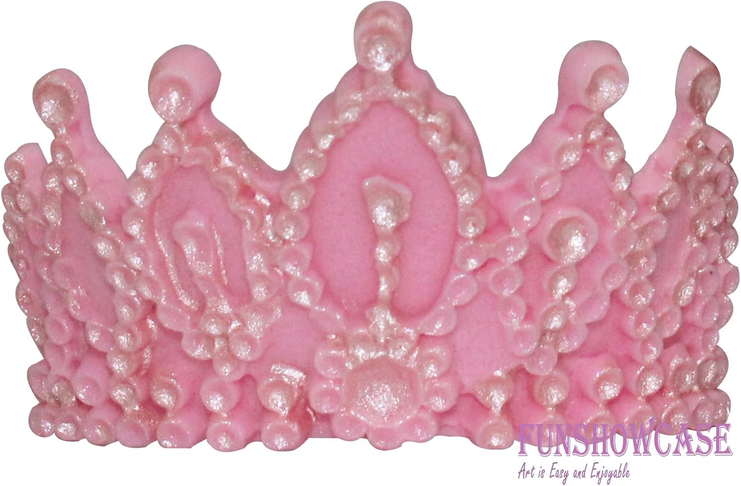 Funshowcase Crown Queen – Molde de silicona para tiara de Sugarcraft, decoración de magdalenas, joyas, arcilla polimérica, proyectos de manualidades