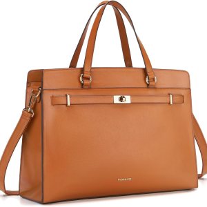 Missnine Bolsa para computadora portátil para mujer, 15.6 pulgadas, maletín de piel sintética, bolsa de trabajo profesional para oficina de negocios Missnine Bolsa para computadora portátil para mujer, 15.6 pulgadas, maletín de piel sintética, bolsa de trabajo profesional para oficina de negocios