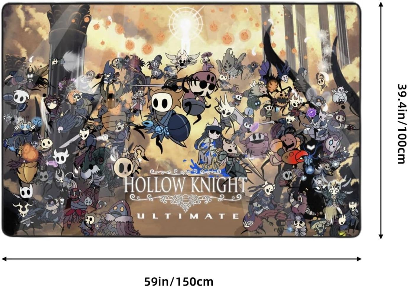 NALCKA Alfombra hueca de caballero de anime antideslizante, ultra suave, alfombra grande para dormitorio, sala de estar, cocina, decoración del