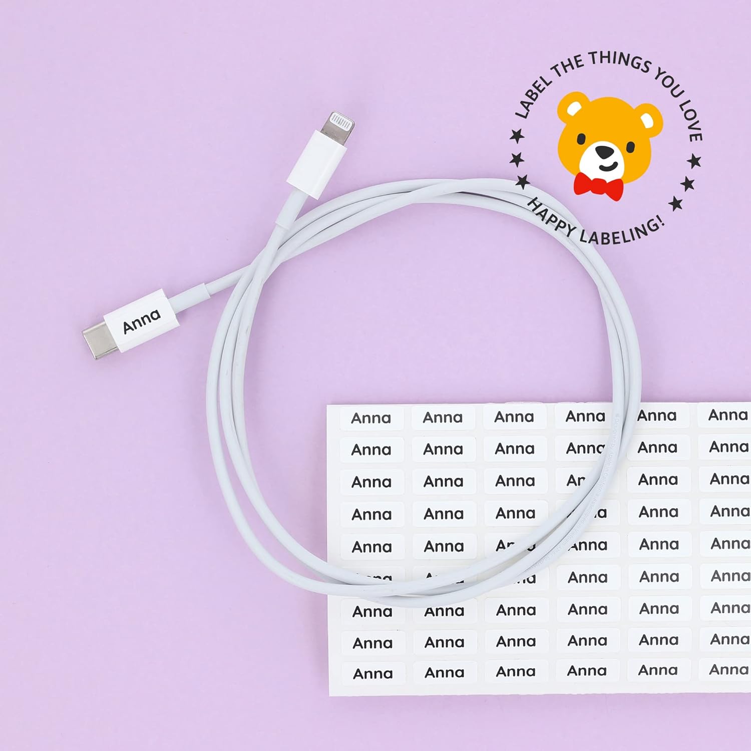 175 mini etiquetas de nombre (0.63 x 0.24 pulgadas) para etiquetar artículos pequeños. Etiquetas adhesivas impermeables extra pequeñas para niños en