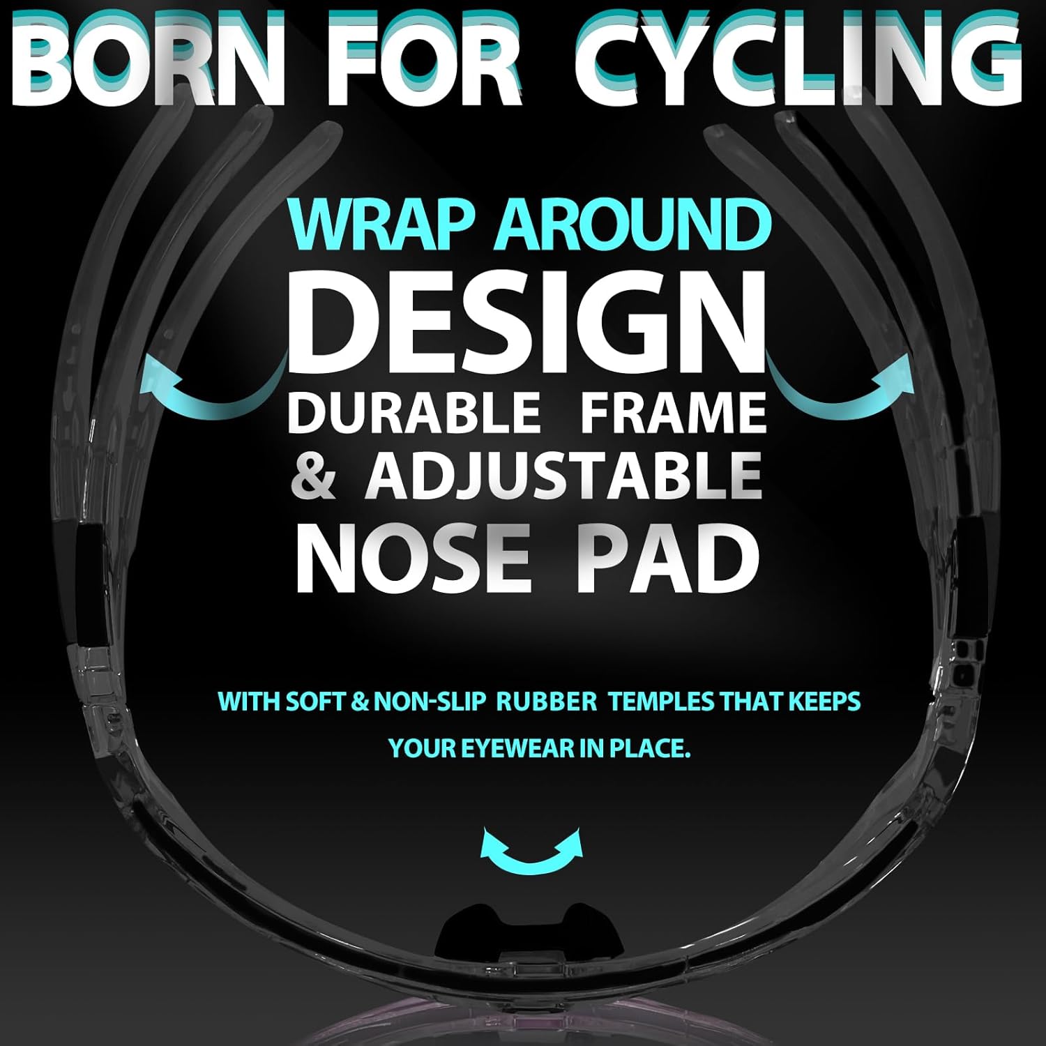 Gafas de ciclismo fotocromáticas para hombres y mujeres, UV400 gafas de sol deportivas para MTB, equitación, correr, pesca, béisbol