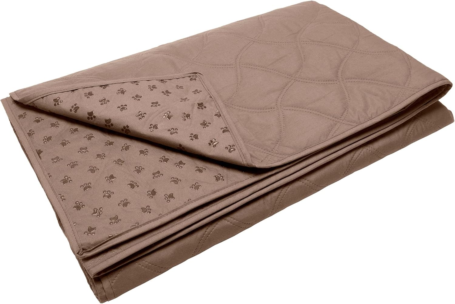 Furhaven -Funda impermeable y antideslizante para sala de estar y muebles de mascotas para perros y gatos, lavable, piedra marrón, tamaño grande o