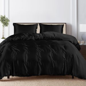 Linenwalas Juego de funda de edredón tamaño Queen – Juego de funda de edredón refrescante tamaño Queen, 100% seda de eucalipto Tencel orgánica, Linenwalas Juego de funda de edredón tamaño Queen – Juego de funda de edredón refrescante tamaño Queen, 100% seda de eucalipto Tencel orgánica,