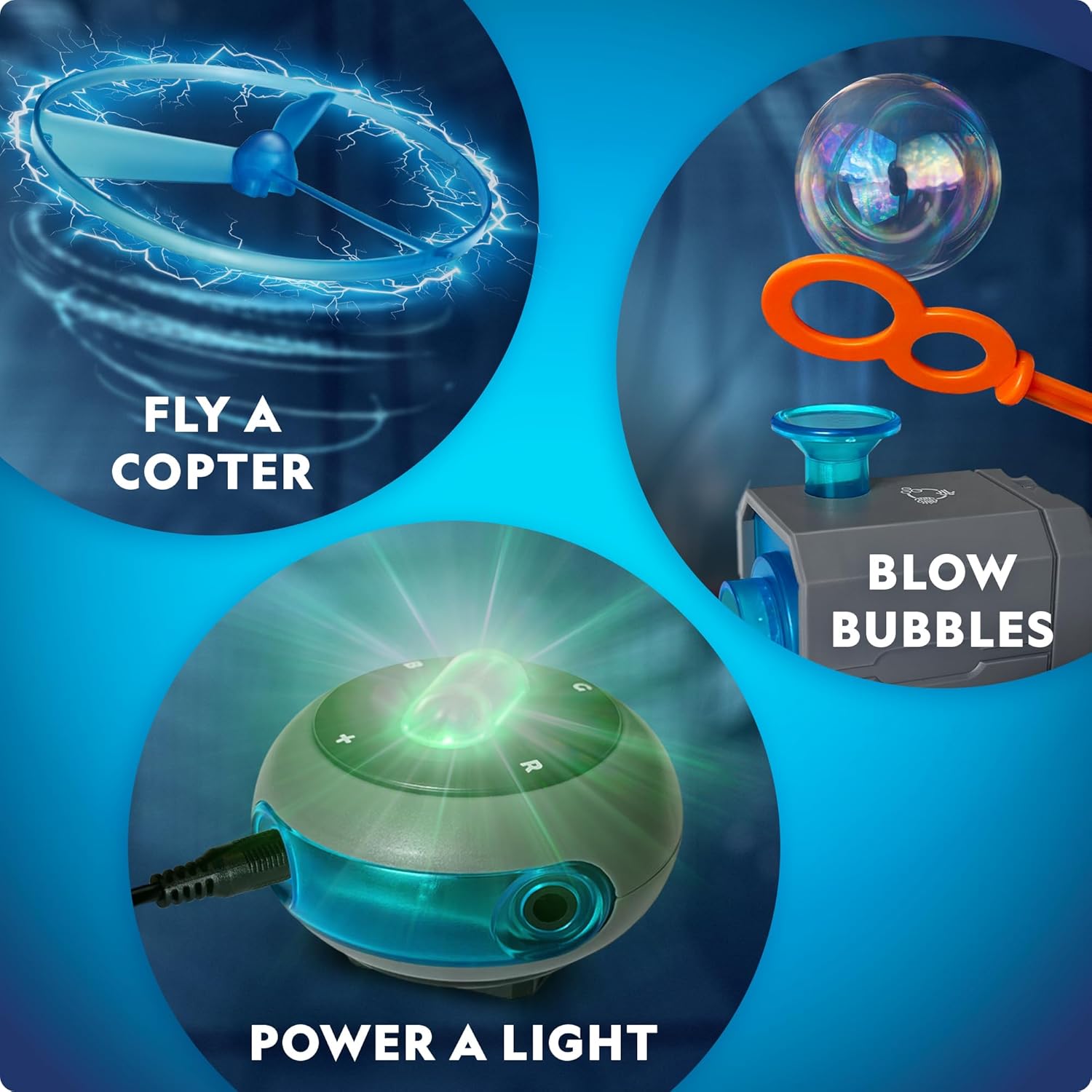 National Geographic – Kit de circuito electrónico para niños con 40 proyectos de circuito eléctrico, juguete STEM de circuito eléctrico, proyectos