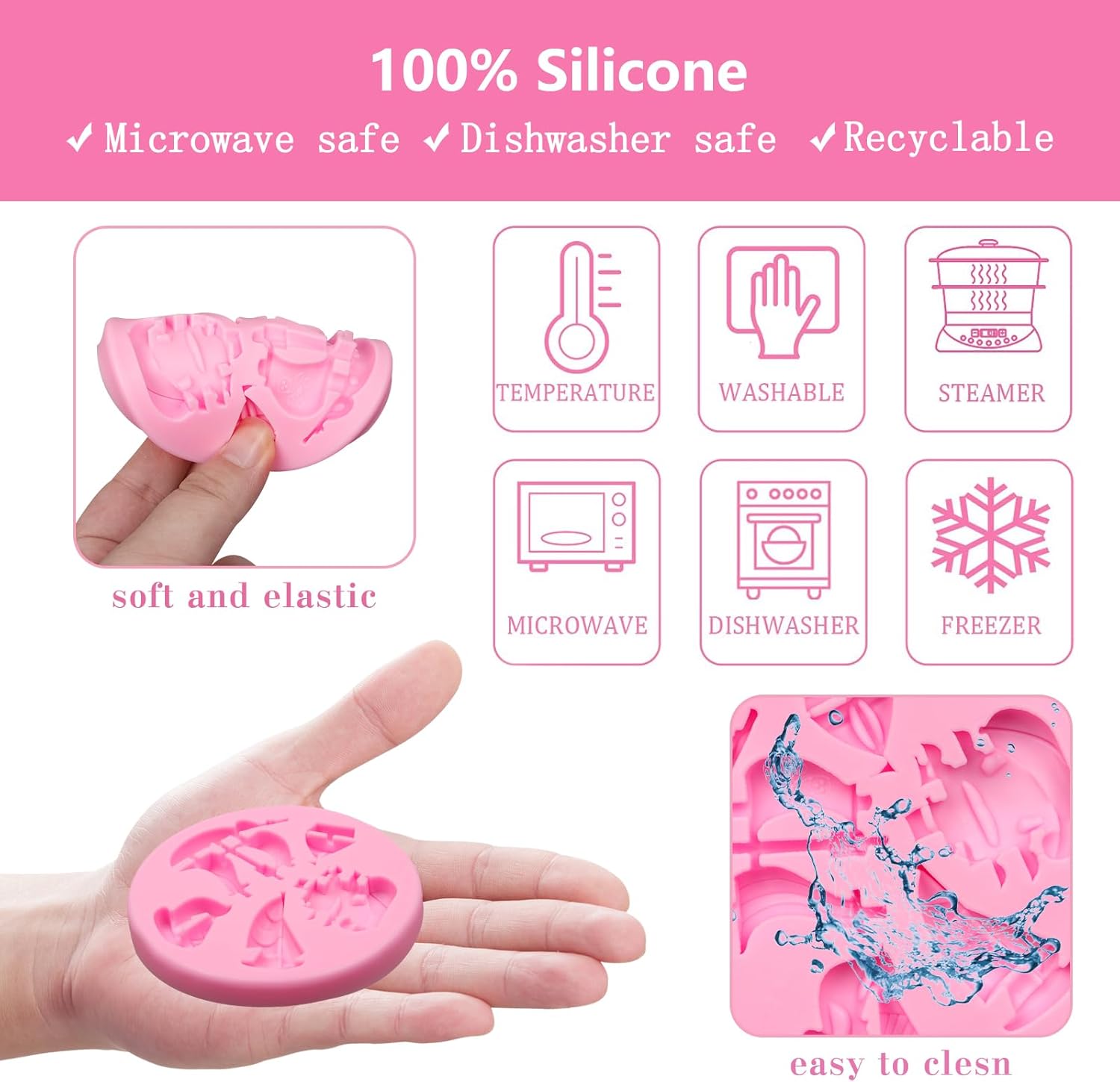 Moldes de silicona para timón de ancla, moldes para fondant de gancho para barco de vela, gaviota salvavidas de chocolate, moldes para hornear para