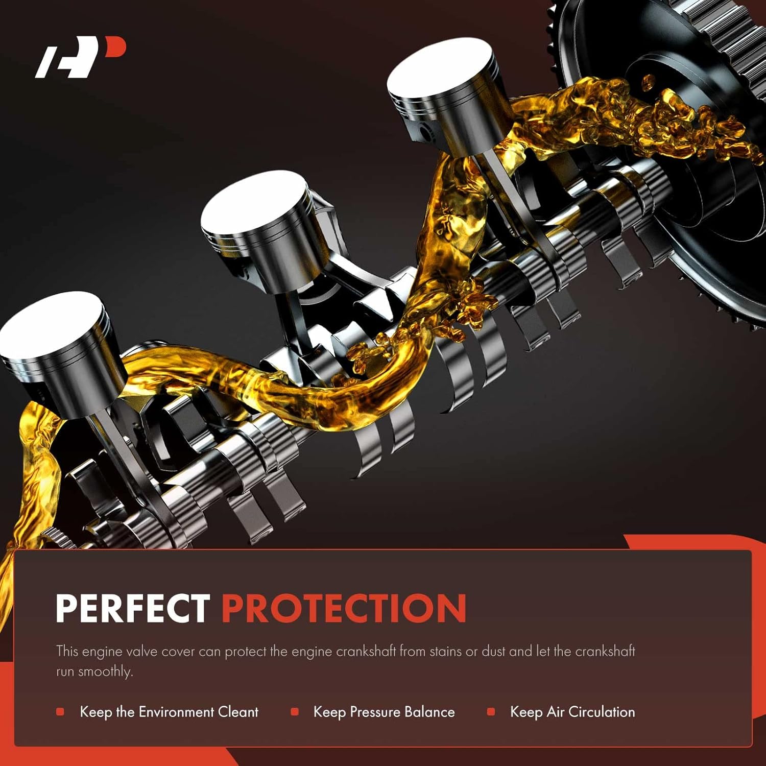 A-Premium Cubierta de válvula del motor, compatible con Honda Civic 2012-2013, CR-V 2010-2014, Crosstour 2012-2015, L4 2.4L DOHC, repuesto #
