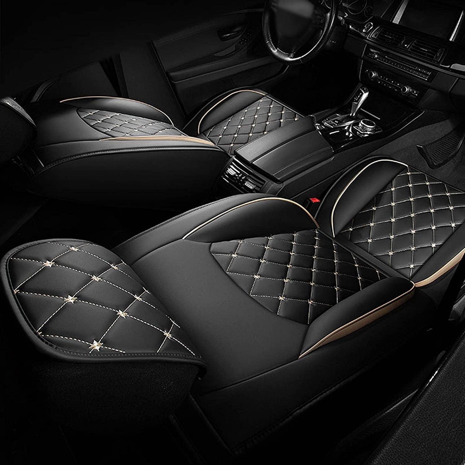EKEGUY Funda de asiento de automóvil de 5 asientos, para SsangYong Korando (2011-2018), asiento delantero y trasero de cuero para todo tipo de
