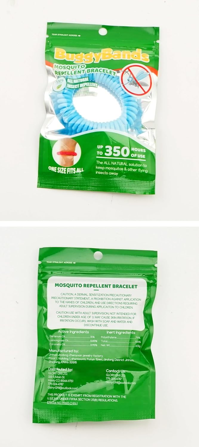 Paquete de 12 pulseras de mosquitos, bandas de mosquitos para adultos y niños con envueltas individualmente y sin DEET, pulseras naturales e