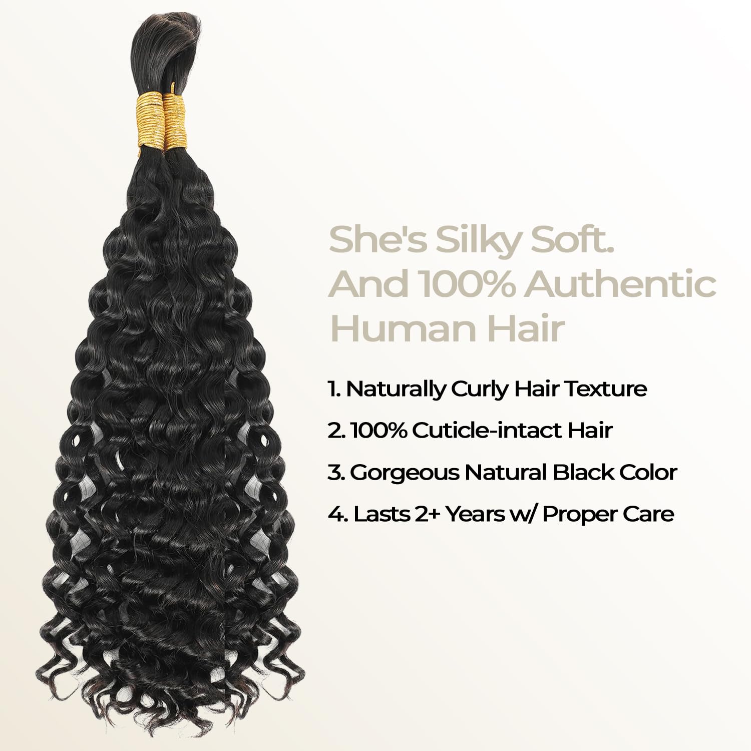 Extensiones de cabello humano micro trenzado a granel para micro trenzas, sin trama, 20 pulgadas (3.53 onzas (paquete de 2 paquetes), extensiones de