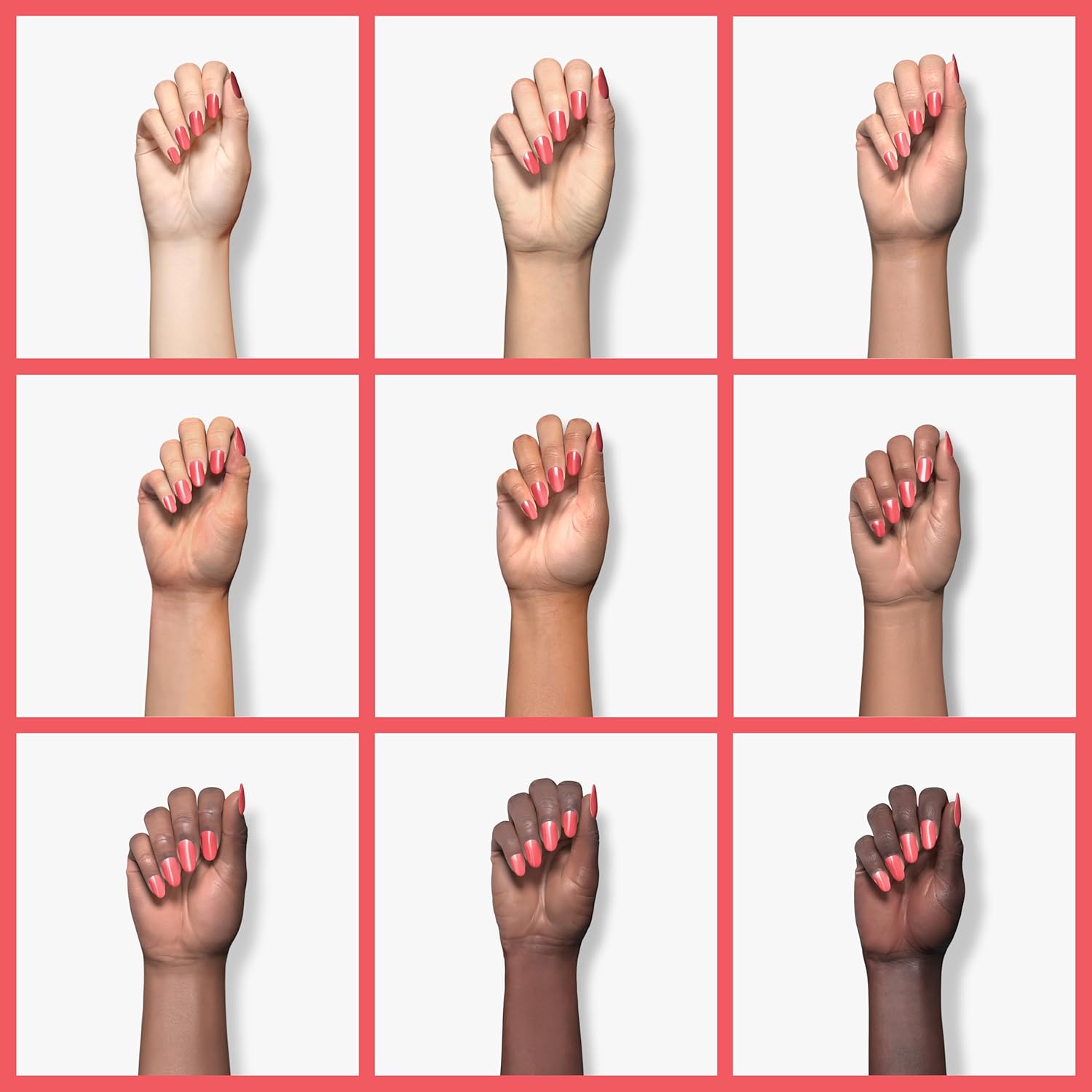 Imtiti Esmalte de uñas de gel neón, secado rápido, 3 en 1, esmalte de gel rojo rosa, esmalte de uñas neón semipermanente LED y UV, no necesita base