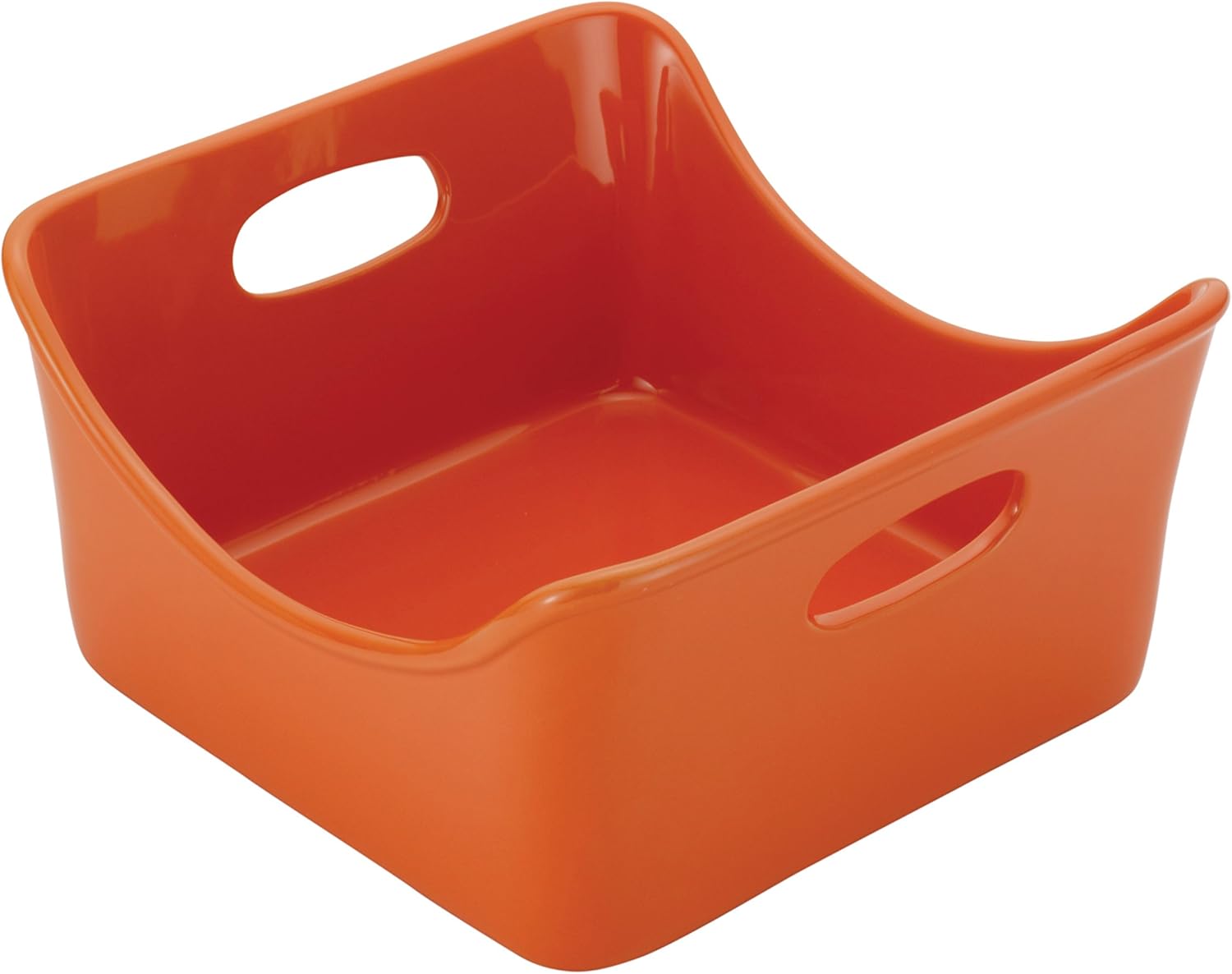 Rachael Ray Gres – Panadero cuadrado de 2 cuartos de galón, naranja